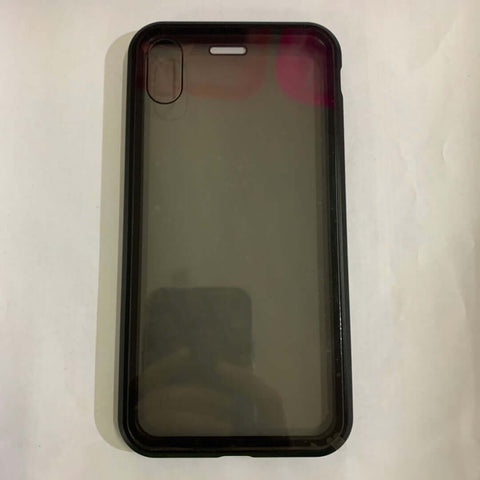 Magnetic Privacy Phone Case with anti-peep tempered glass for optimal screen protection.