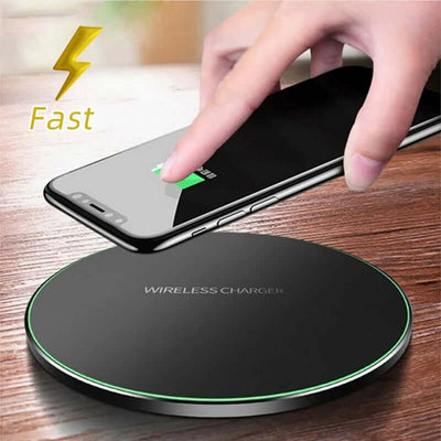 Wireless Charger for iPhone & Samsung Fast Charging Pad