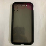 Magnetic privacy phone case with anti-peep tempered glass design for secure protection.