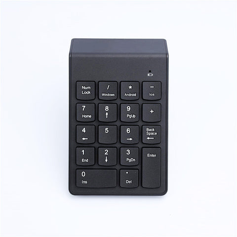 Virtual Laser Keyboard Bluetooth Wireless Projector in black color with number keys displayed.